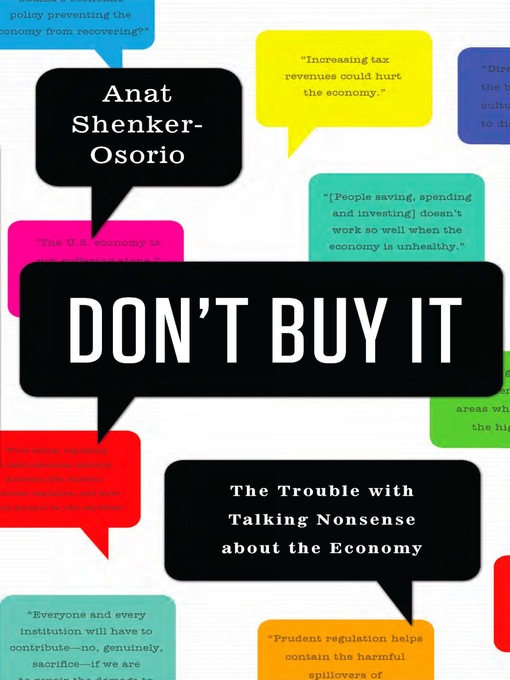 Title details for Don't Buy It by Anat Shenker-Osorio - Available